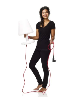 Fatboy Outdoorlampe Edison The Medium Bluetooth Plastikmaterial / H 51 Cm - Led - Weis Fashion