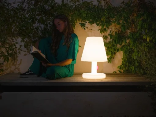 Fatboy Outdoorlampe Edison The Medium Bluetooth Plastikmaterial / H 51 Cm - Led - Weis Fashion