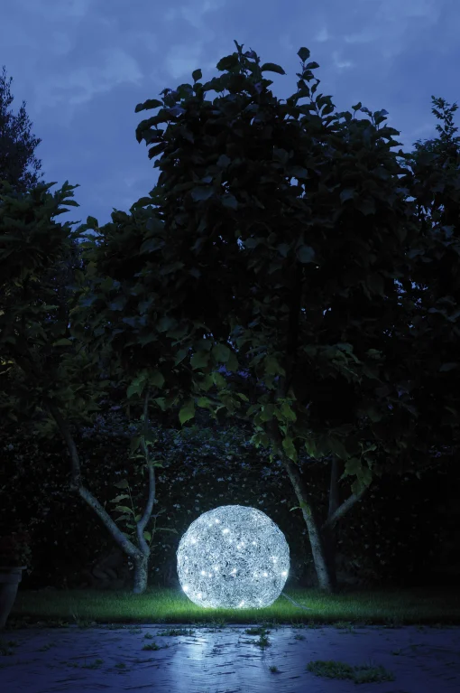 Catellani & Smith Outdoorlampe Fil De Fer Outdoor Led Metall / Led - O 50 Cm - Aluminium Store