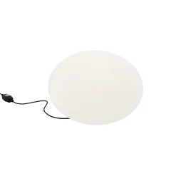 Cinna Outdoorlampe Globe Plastikmaterial Er Kunststoff / O 55 Cm - Weis Online