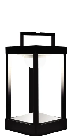 Maiori Outdoor-Solarlampe La Lampe Parc S Metall Glasled / Kabellos - H 30 Cm - Kohle Sale