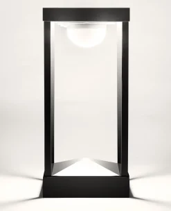 Maiori Outdoor-Solarlampe La Lampe Parc S Metall Glasled / Kabellos - H 30 Cm - Kohle Sale