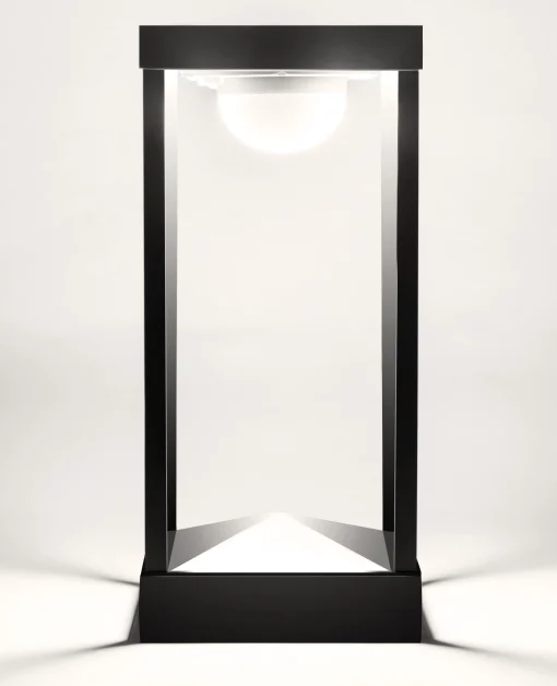 Maiori Outdoor-Solarlampe La Lampe Parc S Metall Glasled / Kabellos - H 30 Cm - Kohle Sale