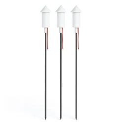Fatboy Outdoor-Solarlampe Pret A Racket Plastikmaterial/ Set Aus 3 Led-Leuchten In Raketenform, Die In Den Boden Gesteckt Werden - Weis Clearance