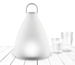 Eva Solo Outdoor-Solarlampe Sunlight Bell Large Glas Weis / Led - Glas - H 30 Cm - Aluminium - Weis Store