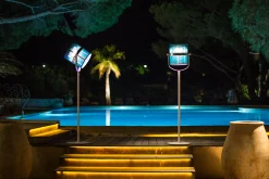 Maiori Outdoor-Solarstehleuchte La Lampe Paris Led Metall Textil Schwarz / Kabellos - Kohle Discount