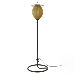 Gubi Outdoor-Stehleuchte Satellite Outdoor Metall Gelb Metall / Neuauflage 1953 - Moutarde Dore - Schwarz Hot