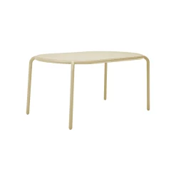 Fatboy Ovaler Tisch Toni Tavolo Metall Beige / 160 X 90 Cm - Loch Fur Sonnenschirm + Abnehmbarer Kerzenleuchter - Sand-Beige Flash Sale
