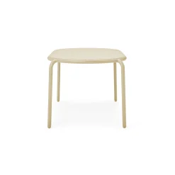 Fatboy Ovaler Tisch Toni Tavolo Metall Beige / 160 X 90 Cm - Loch Fur Sonnenschirm + Abnehmbarer Kerzenleuchter - Sand-Beige Flash Sale