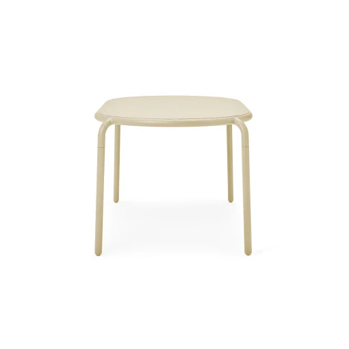 Fatboy Ovaler Tisch Toni Tavolo Metall Beige / 160 X 90 Cm - Loch Fur Sonnenschirm + Abnehmbarer Kerzenleuchter - Sand-Beige Flash Sale