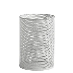 Hay Papierkorb Perforated Large Metall/ Metallgitter - Hellgrau Cheap