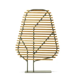 Ethimo Paravent Clostra Holz Natur / L 123 X H 175 Cm - Teak/ Natur - Warmes Grau Online