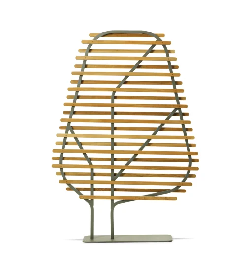 Ethimo Paravent Clostra Holz Natur / L 123 X H 175 Cm - Teak/ Natur - Warmes Grau Online