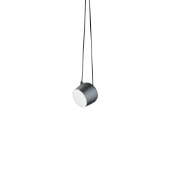 Flos Pendelleuchte Aim Small Metall Blau / Led - O 17 Cm - Stahlblau Eloxiert Best