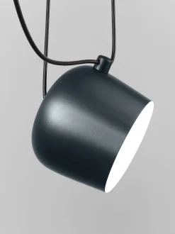 Flos Pendelleuchte Aim Small Metall Blau / Led - O 17 Cm - Stahlblau Eloxiert Best