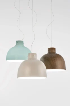 Kartell Pendelleuchte Bellissima Wood Plastikmaterial / O 50 Cm - Kunststoff In - Braun Discount