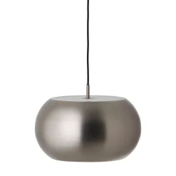 Frandsen Pendelleuchte Bf20 Large Grau Silber Metall / O 38 Cm - Matt Gebursteter Satin Shop