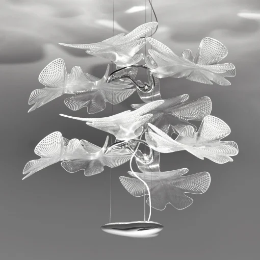 Artemide Pendelleuchte Chlorophilia Double Led Plastikmaterial/ Bluetooth - O 78 - Transparent Clearance