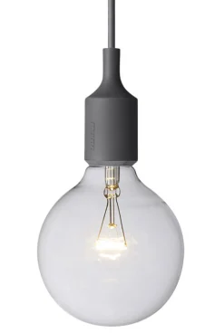 Muuto Pendelleuchte E27 Plastikmaterial Grau - Dunkelgrau Discount