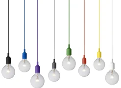 Muuto Pendelleuchte E27 Plastikmaterial Grau - Dunkelgrau Discount