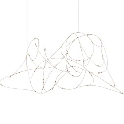 Moooi Pendelleuchte Flock Of Light 21Metall / Led - Durchscheinend - Kupfer - Messing Cheap