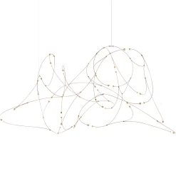 Moooi Pendelleuchte Flock Of Light 21Metall / Led - Durchscheinend - Kupfer - Messing Cheap