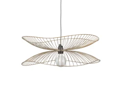 Forestier Pendelleuchte Libellule Small Metall Beige / O 56 Cm X H 20 Cm - Champagner Cheap