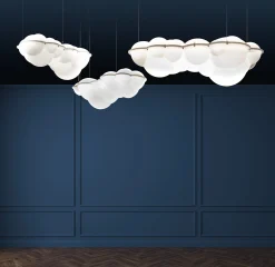 Nemo Pendelleuchte Nuvola Minor Plastikmaterial/ Led - Polyethylen / 100 X 58 X H 37 Cm - Weis Flash Sale