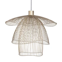 Forestier Pendelleuchte Papillon Small Metall Beige / O 56 Cm - Champagner Fashion
