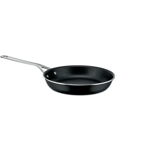 Alessi Pfanne Pots&Pans Metall/ O 24 Cm - Fur Alle Herdarten Einschlieslich Induktion - Schwarz - Stahl Shop