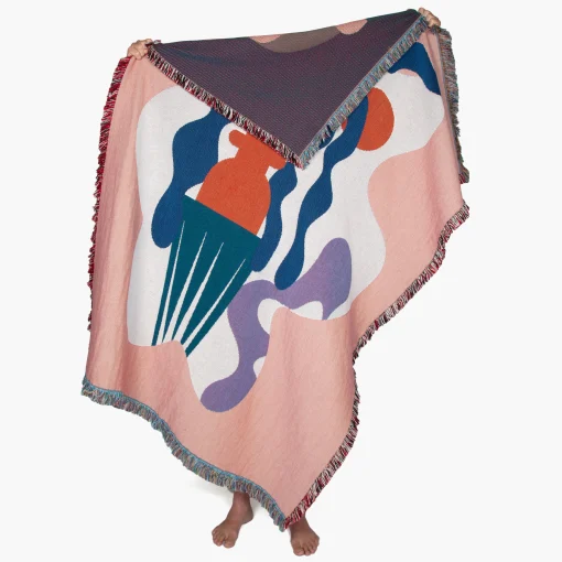 Slowdown Studio Plaid Badu Textil / By - 137 X 178 Cm - Bunt New