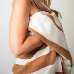 raawii Plaid Brush Textil Bunt / 200 X 150 Cm - Lait - Tan Discount