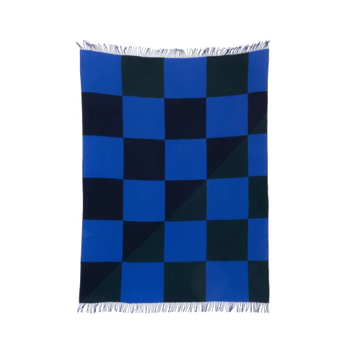 raawii Plaid Brush Textil Bunt / 200 X 150 Cm - Blau - Grun - Navy Fashion