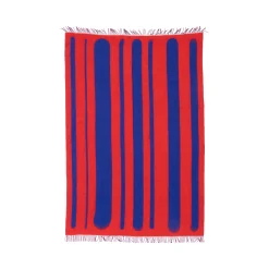 raawii Plaid Brush Textil Bunt / 200 X 150 Cm - Blau - Rot Cheap