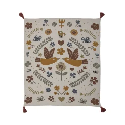 Bloomingville Plaid Dorell Textil / 160 X 130 Cm - Recycelte Baumwolle - Bunt Best Sale