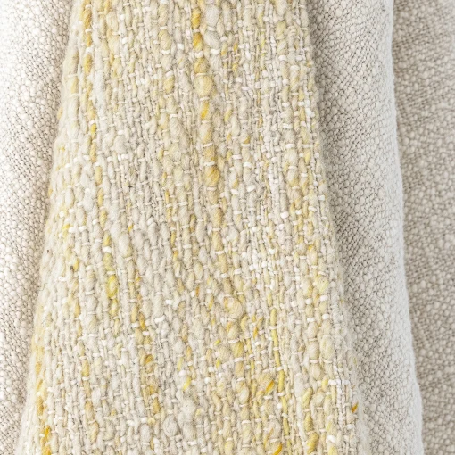 Bloomingville Plaid Giuliana Textil Beige / 150 X 125 Cm - Gelb - Natur Flash Sale