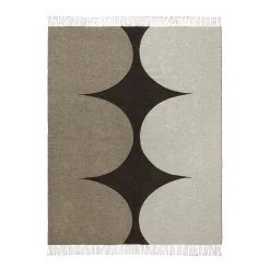 Marimekko Plaid Harka Textil Braun Beige / 130 X 170 Cm - Baumwolle & Wolle - Beige Lin - Braun - Kohle Best