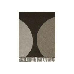 Marimekko Plaid Harka Textil Braun Beige / 130 X 170 Cm - Baumwolle & Wolle - Beige Lin - Braun - Kohle Best