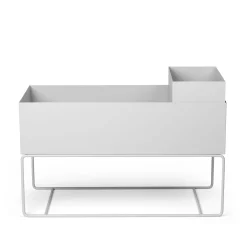 Ferm Living Plant Box Large Pflanzengefas Mit Gestell/ L 77 X H 45 Cm X Tiefe. 34 Cm - Hellgrau Hot
