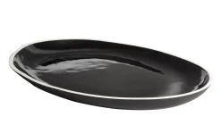 Maison Sarah Lavoine Platte Sicilia Keramik/ 43 X 32 Cm - Rettich/ Schwarz - Weis Fashion