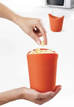 Joseph Joseph Popcorn-Maschine M-Cuisine Plastikmaterial Orange Grau / Set Aus 2 Mikrowellengeeigneten Behaltern - Grau - Orange Best