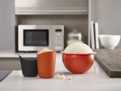 Joseph Joseph Popcorn-Maschine M-Cuisine Plastikmaterial Orange Grau / Set Aus 2 Mikrowellengeeigneten Behaltern - Grau - Orange Best