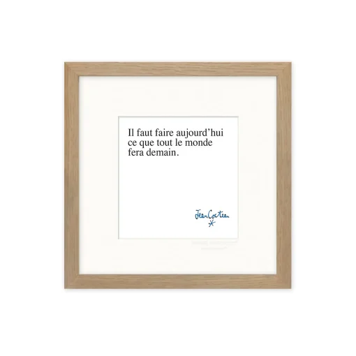 Image Republic Poster Cocteau - Papierfaser Weis Schwarz / 22 X 22 Cm - Schwarz - Weis Flash Sale
