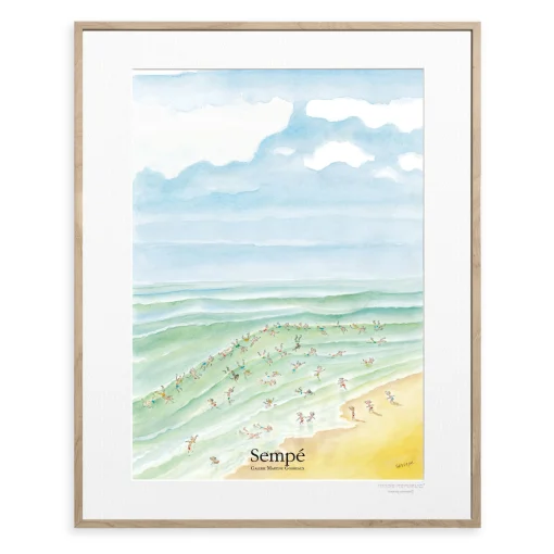 Image Republic Poster Sempe - Baignade Papierfaser / 40 X 50 Cm - Bunt Best Sale