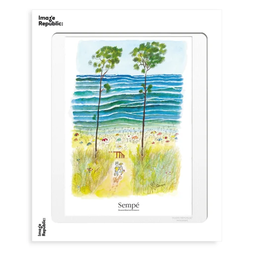 Image Republic Poster Sempe - Ocean Couple Papierfaser / 40 X 50 Cm - Bunt Online