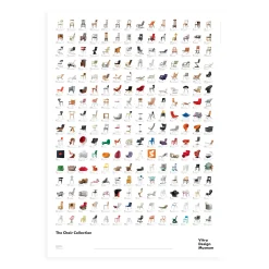 Vitra Poster The Chair Collection Papierfaser / 119 X 84 Cm - Bunt Best