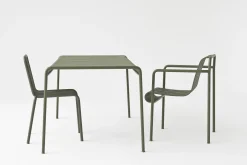 Hay Quadratischer Tisch Palissade Metall Grau / 80 X 80 Cm - R & E Bouroullec - Hellgrau Hot