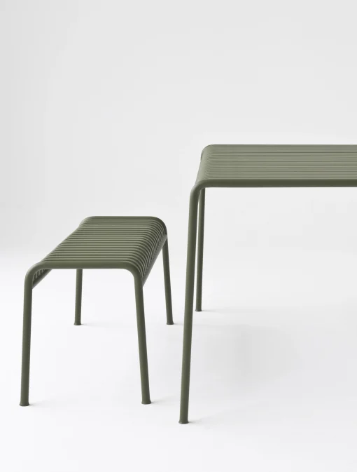 Hay Quadratischer Tisch Palissade Metall Grau / 80 X 80 Cm - R & E Bouroullec - Hellgrau Hot