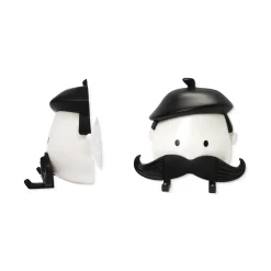 Pa Design Rasierhalter Mr Razor Plastikmaterial Weis Schwarz / Mit Saugnapf - Schwarz - Weis Sale
