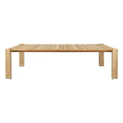 Gubi Rechteckiger Tisch Atmosfera Holz Natur / 281 X 105 Cm - 8 Personen / Teakholz - Teak/ Natur Hot